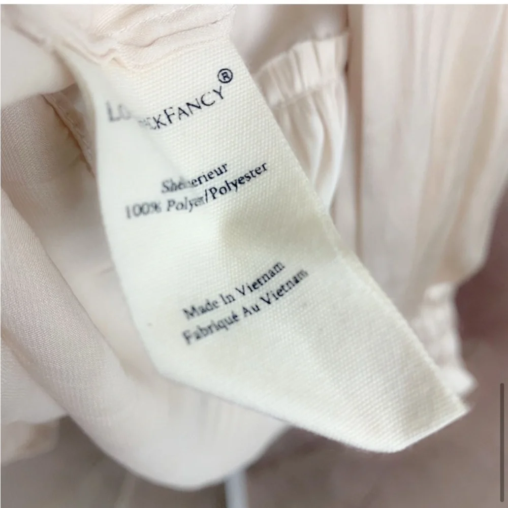 LoveShackFancy Raegan Silky Ruffle Dress - Picture 4 of 6